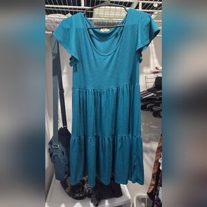 See You Monday Turquoise Mini Dress